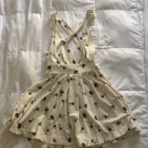 Free People Cross Back Skater Dress